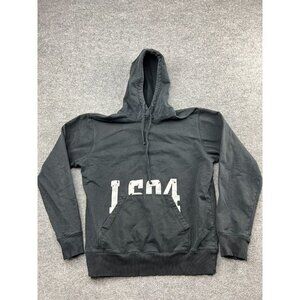 H&M LOGG Sport Hoodie Men's Large Black Pullover Sweatshirt Pocket